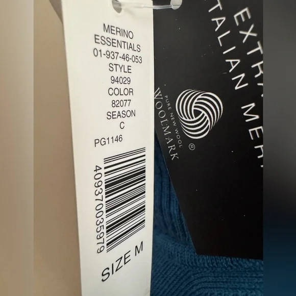 NWT Kate Hill Merino Wool Sleeveless Turtleneck - Picture 5 of 6